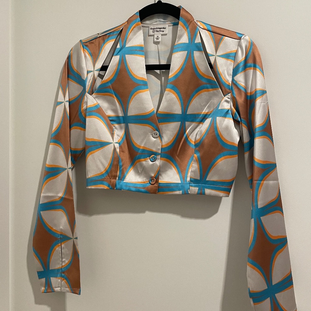 Silk Retro Crop Top